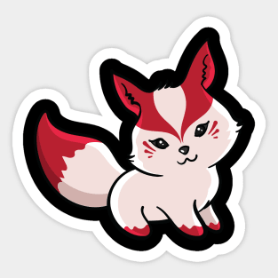 Cute Kawaii Kitsune Fox Sticker